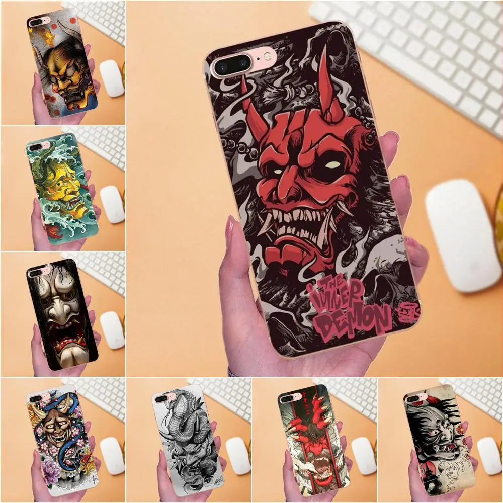 Крутая лучшая японская маска демон они Hannya для Sony Xperia Z Z1 Z2 Z3 Z4 Z5 compact Mini M2 M4 M5 T3 E3 E5 XA
