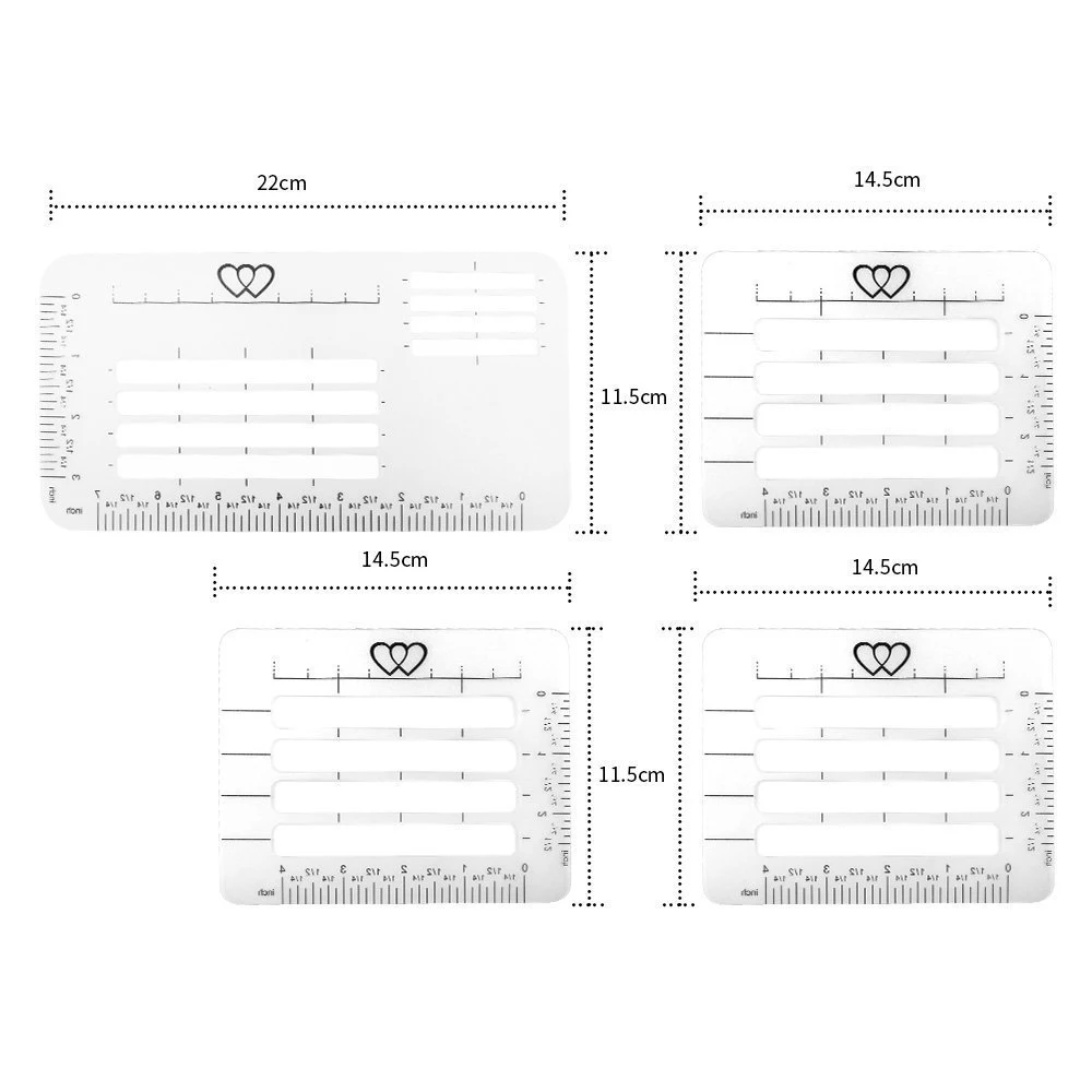  Envelope template 4 piece set Invitation card template ruler *A Fits Wide Range of Envelopes Weddin