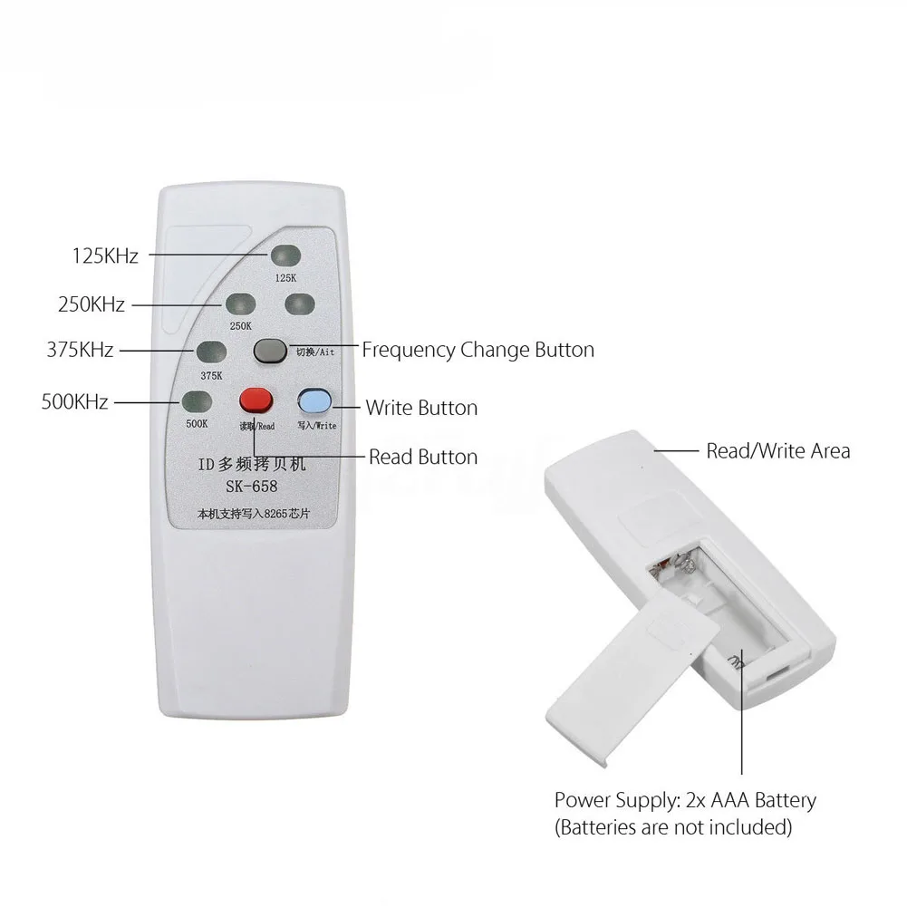 

13 Pcs 125KHz RFID ID Card Reader Writer Copier Duplicator +6 Cards+ 6 Tags UY8