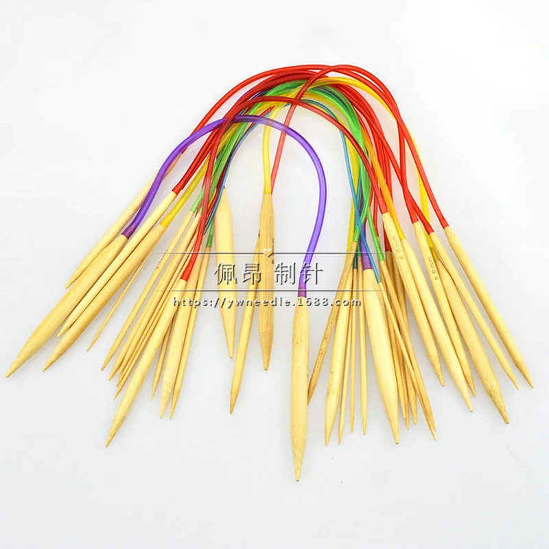 16/" Circular Bamboo Knitting Needle Set