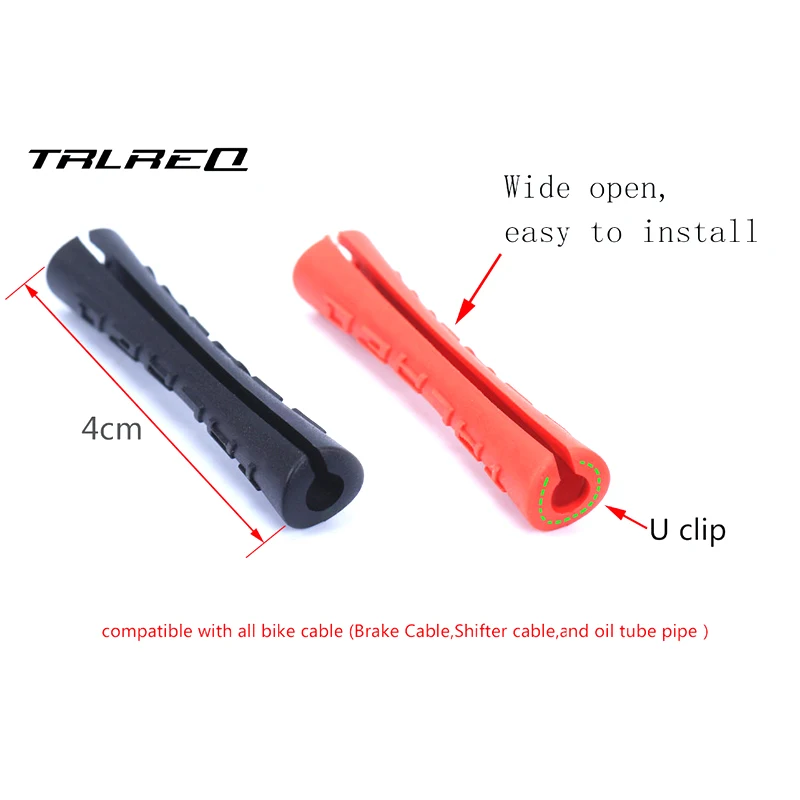 

Anti painting peel off disc brake cable housing Conversion clamp Trap Adapter Clip Oil Tube brake cable cover 6 Pcs(a set)