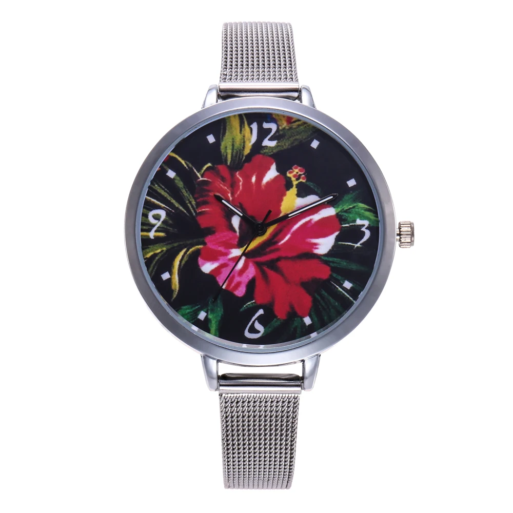 

Hot Selling Personality Dial Watch Wrist Watch casual Creative Quartz Steel mesh Wrist Watch High quality Brand women Watches