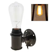 Креативный светильник Эдисона в стиле ретро с держателем лампы 110 V-240 V 40W и типа водопровода для украшения дома магазина