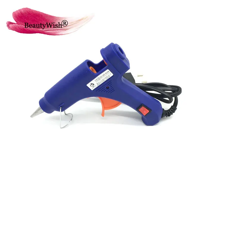 20W Professional 7mm Mini Hot Melt Glue Stick Gun High Temp Electric Heat Repair Tools for Keratin Fusion Hair Extensions 20W Professional 7mm Mini Hot Melt Glue Stick Gun High Temp Electric Heat Repair Tools for Keratin Fusion Hair Extensions