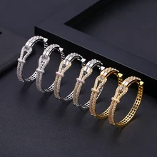 Роскошные женские свадебные серьги с кубическим цирконом и кристаллами CZ в Дубае, вечерние серьги, аксессуар