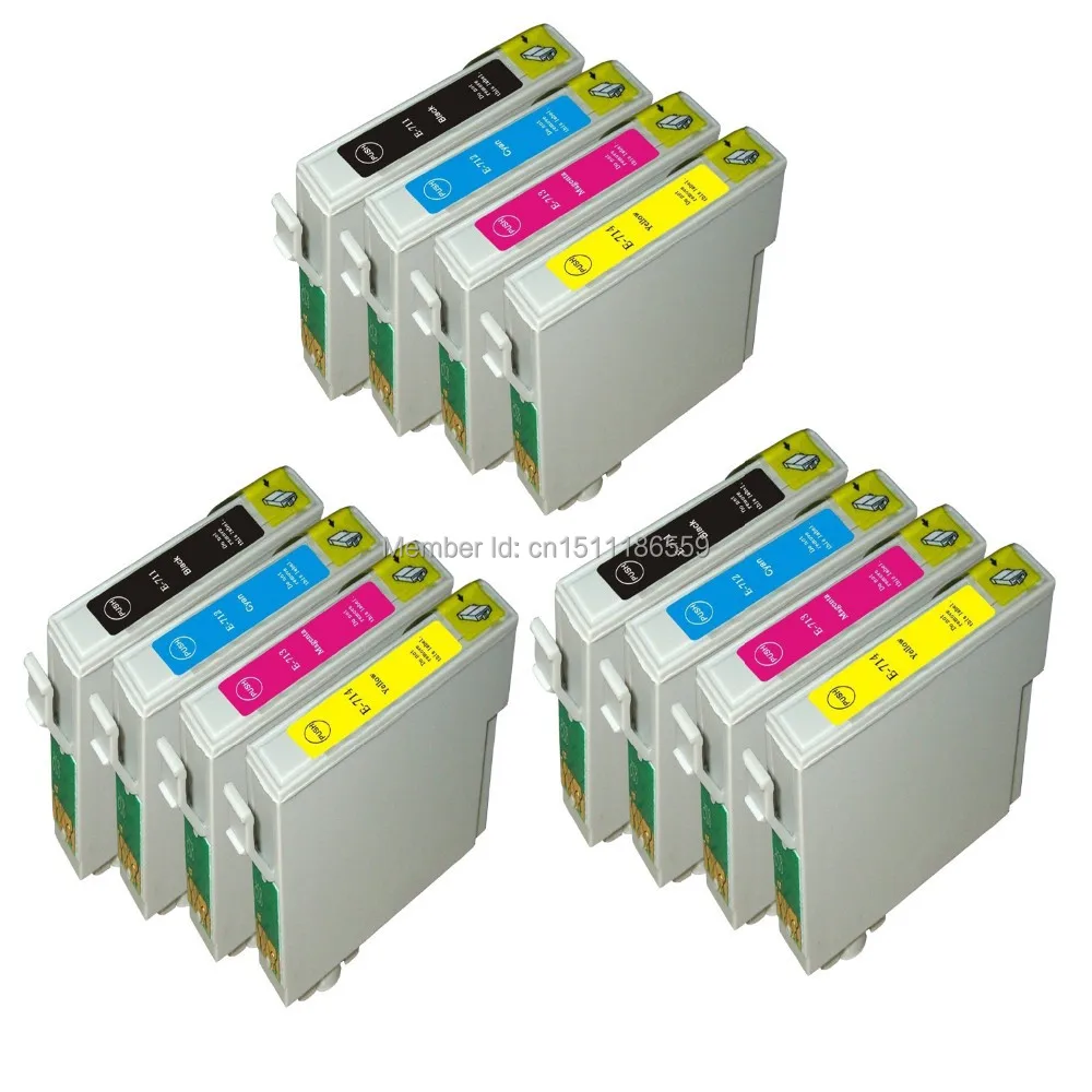 12pcs Compatible T0715 ink cartridges for Epson stylus S21 / SX210 / SX215 / SX410 / SX415