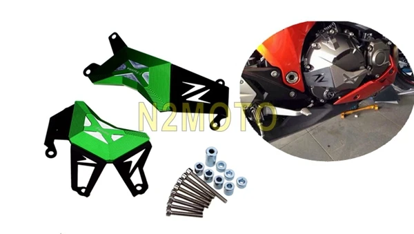 

Green Motorcycle Side Slider Engine Guard CNC Case Cover Protector Slider For Kawasaki Z800 2012-2016