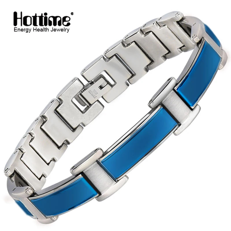 Hottime 4 IN 1 Mens Health Energy Bracelet Bangle for Arthritis Twisted