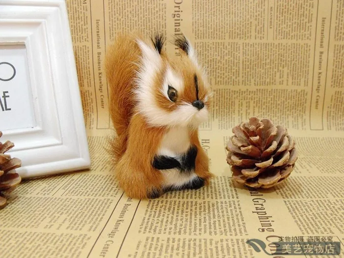 

Simulation squirrel polyethylene&furs squirrel model funny gift about 12cmx7cmx11cm