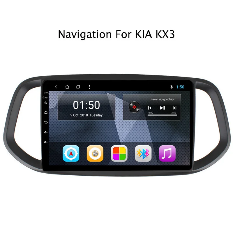 Sale NAVITOPIA 10.1inch 2G RAM 32G ROM Android 8.1 Car DVD Multimedia GPS Navigation for Kia KX3 2015 2016 2017 0