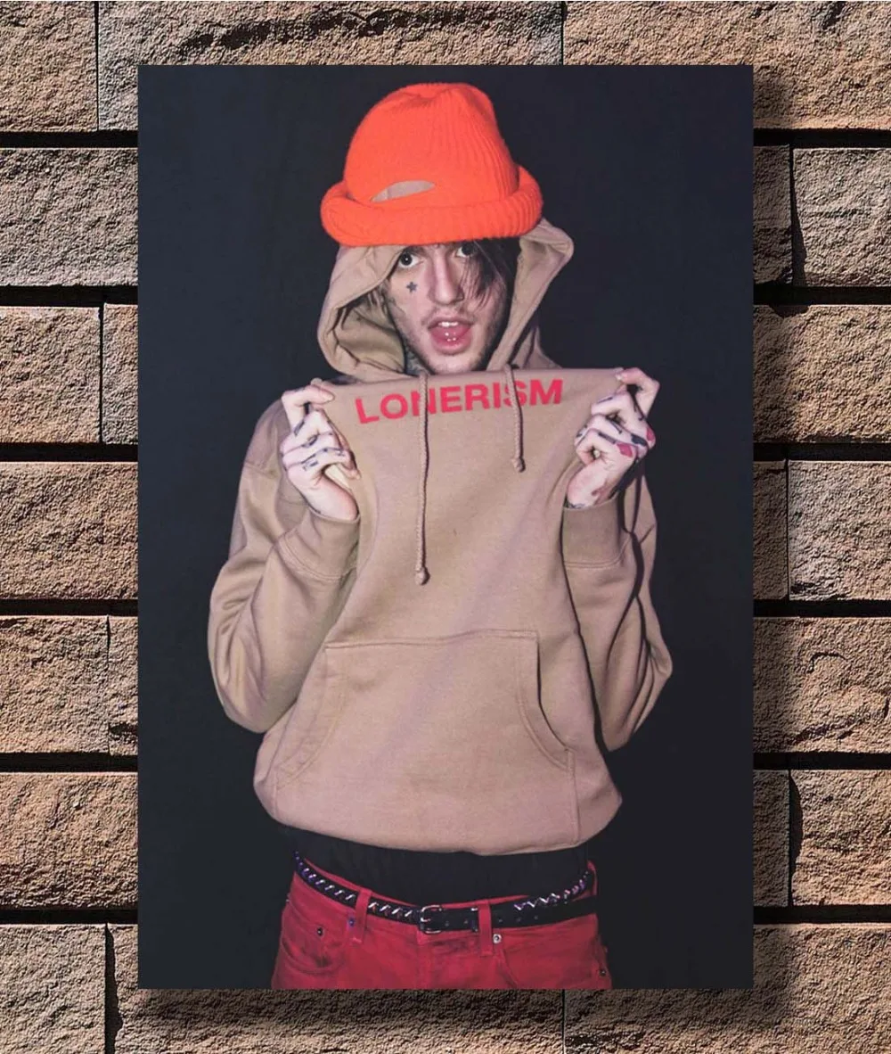 

B-957 Lil Peep Rapper Music Singer Star American Hip Hop 08 Poster Art L-W Canvas Print Decoration 12x18 24x36 27x40 inch