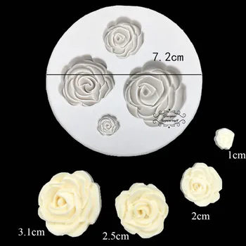 

Yueyue Sugarcraft Rose Flower silicone mold fondant mold cake decorating tools chocolate gumpaste mold