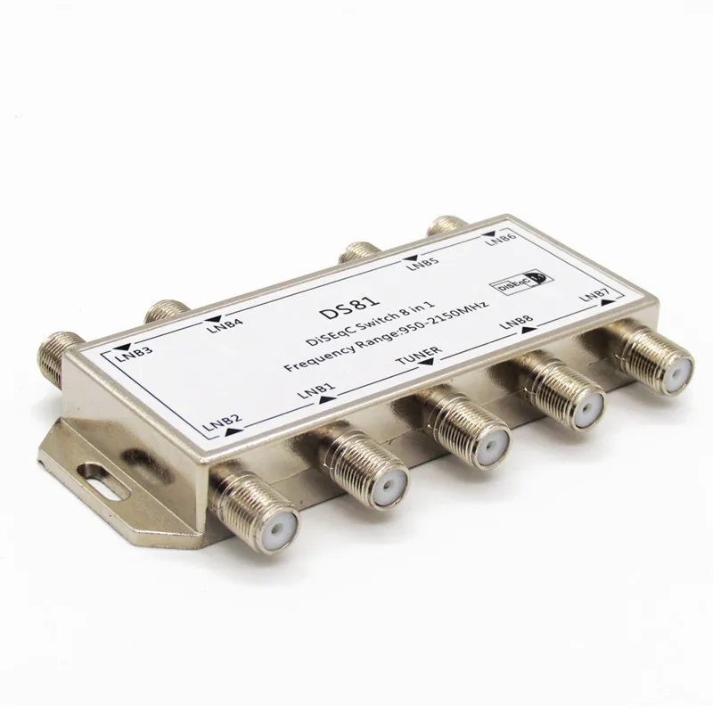 

New Arrival DS-81 8 in 1 TV Satellite Signal DiSEqC Switch LNB Receiver Multiswitch Satellite Signal Switch