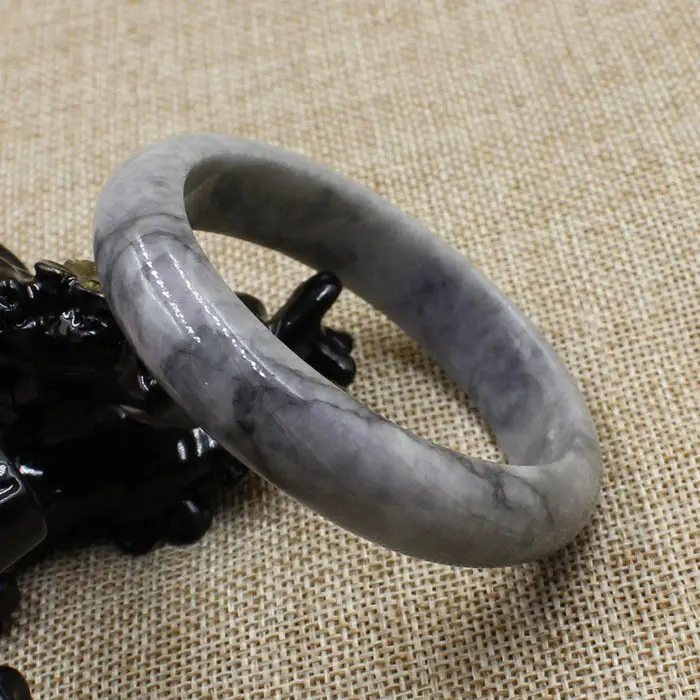 

3634 Certified Grade "A" Natural Green Jadeite Jade Gems Bracelet Bangle 57mm 10.20 40