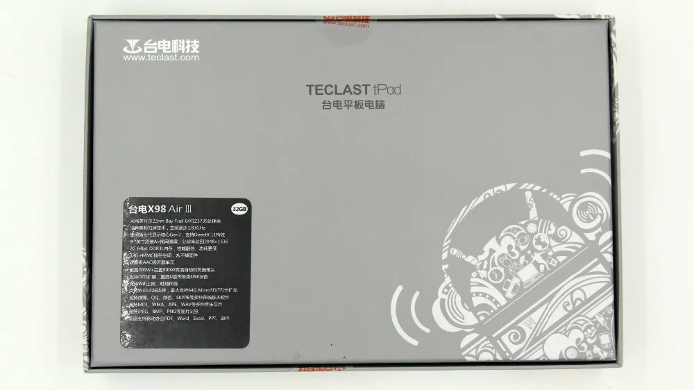 Новинка! Прибытие 9,7 дюймов Teclast X98 air iii четырехъядерный 9,7 дюймовый планшетный пк Z3735 2G LPDDR3 32G eMMC 2048X1536 HDMI