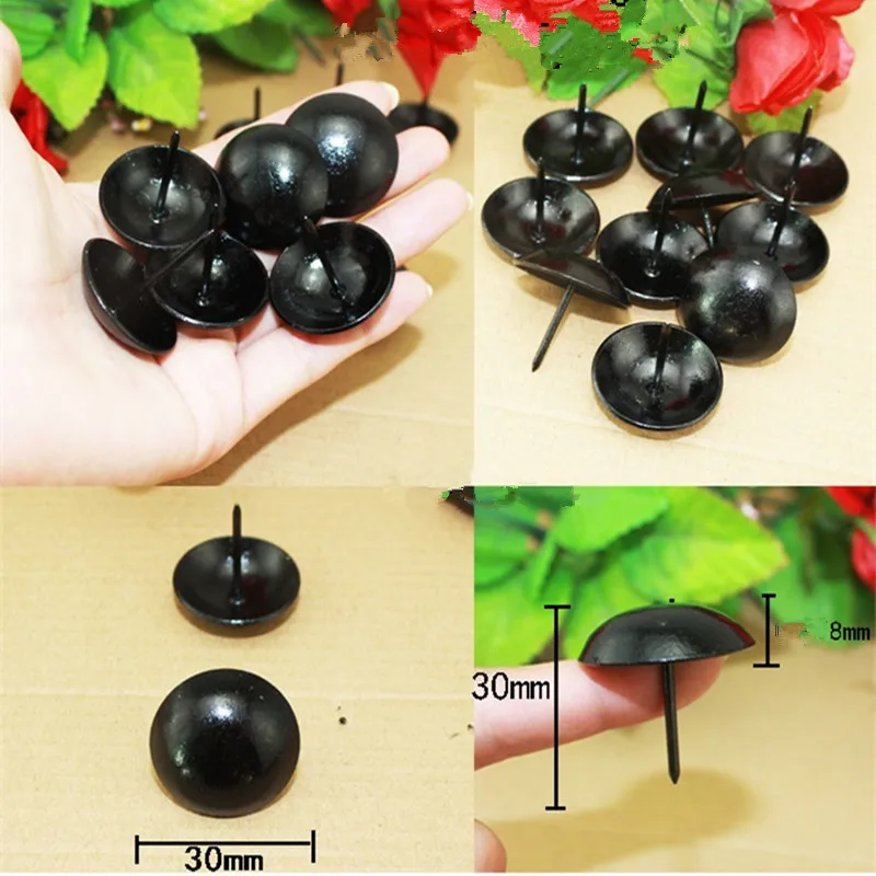 Black-Iron-Upholstery-Nail-Antique-Jewelry-Case-Box-Sofa-Decorative-Tack-Stud-Pushpin-Decorative-Furniture-Nails