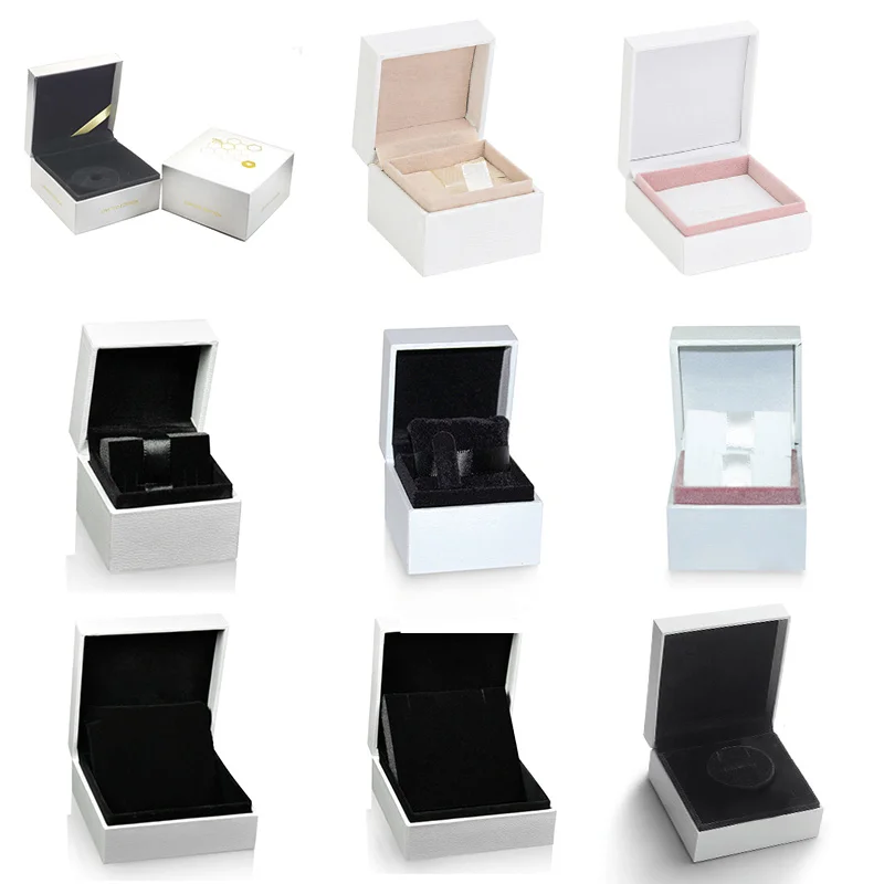 

Genuine Charm Beads Fashion Original New Logo Pattern Series Ring Box Jewelry High Quality Exquisite Collection Jewelry Gift