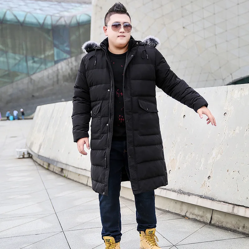 Men's Extra Large Size Long Coat Winter 
