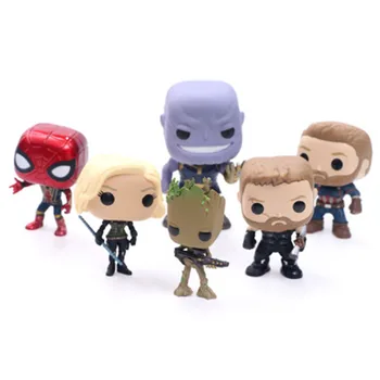 

Marvel Avengers 3 Infinity War Thanos Captain America Iron Man Action Figure Thor Toy black Panther PVC Model Doll