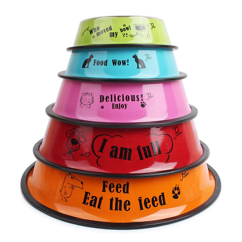 

Stainless Steel Dog Bowl Non-slip Rubber Base for Small/medium/large Dogs Is The Perfect Choice for Pet Bowls