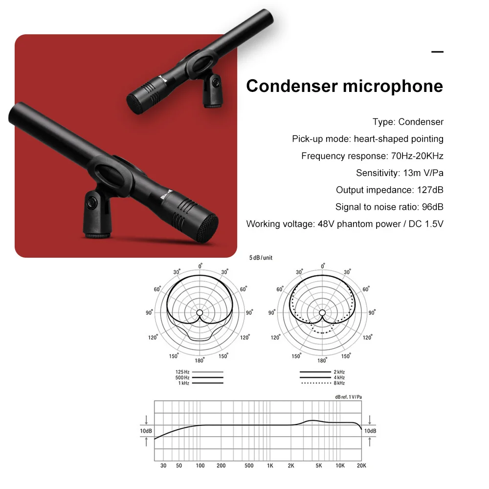 G-MARK G7 7-Piece Проводной динамический барабан Mic Kit все алюминиевые ударные басы Tom/Snare& Cymbals набор микрофонов-Используйте для барабанов, вокала