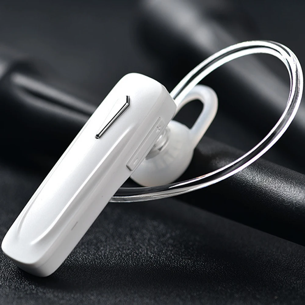 M165 Mini Bluetooth Headset Wireless Earbuds Handsfree Stereo Bass Earphone Earpiece with Mic For All Phone For Huawei Xiaomi - Цвет: M163 white