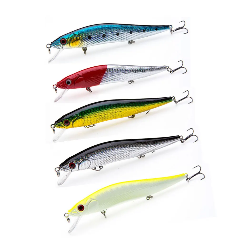 

14cm 23g Artificial hard lure jerkbait fishing Pike Fishing Minnow wobblers Crankbait Laser fly fishing Trout Gravity Hook