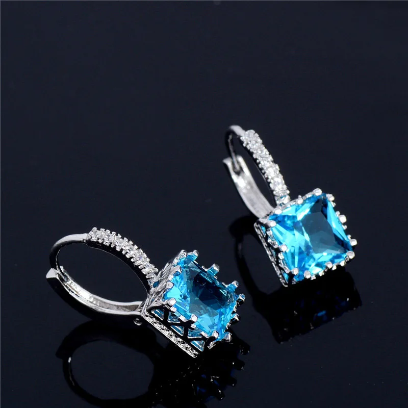SHUANGR, благородный дизайн, серебристые Кристальные, круглой формы, трендовые серьги-кольца для женщин, модные юбилейные украшения
