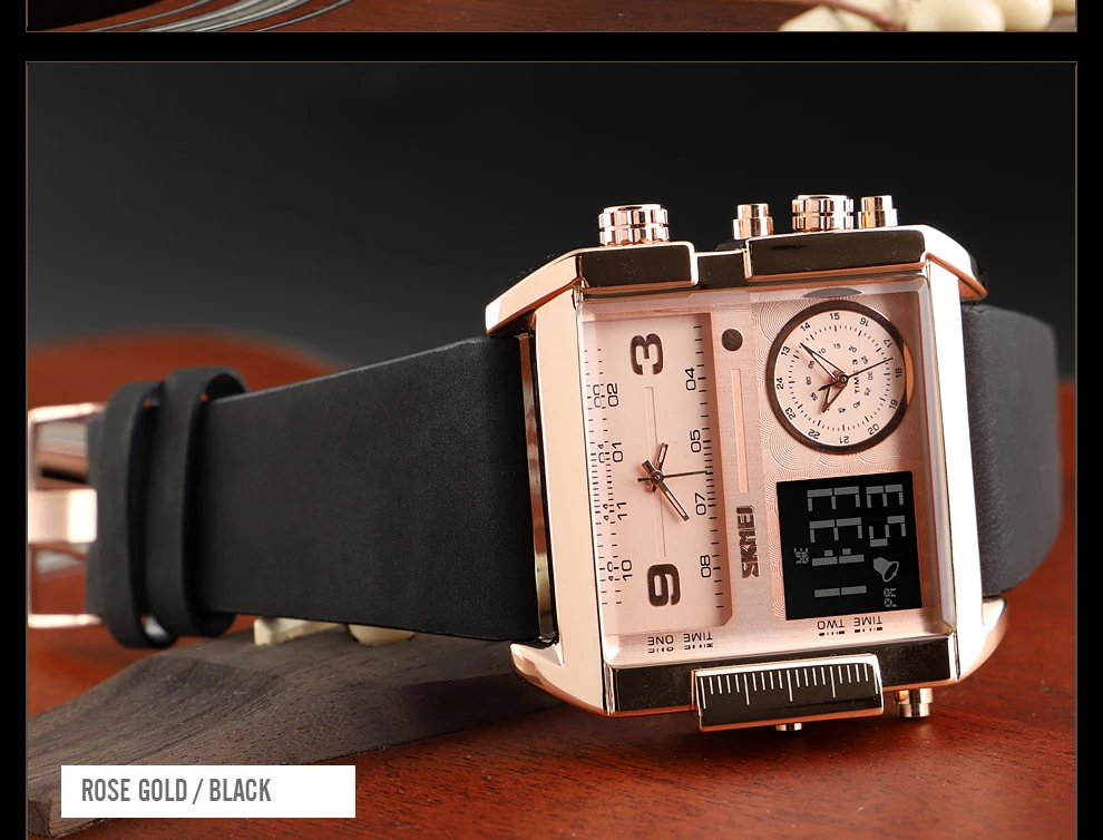 SKMEI Роскошные Топ для мужчин кварцевые цифровые спортивные часы Модные Аналоговые часы в стиле милитари часы для мужчин водонепроницаемый Relogio Masculino