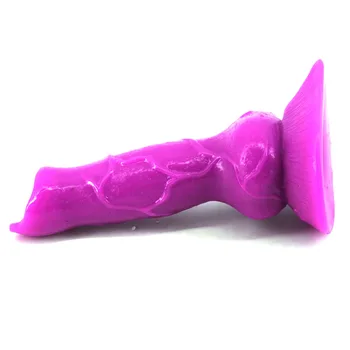 Wolf dildo artificial animal penis fake suction cup dick purple anal cock masturbation toy for women erotic sex products gay man 4