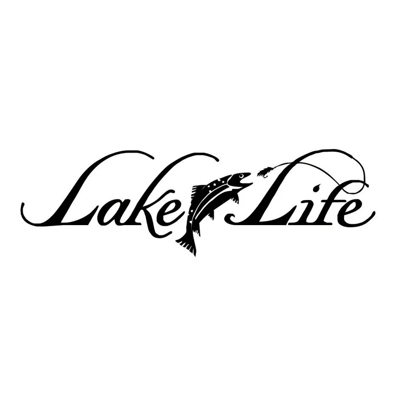 

Lake Life Animal Fishing Fashion Stickers Decals Car Accessories Vinyl S4-0014