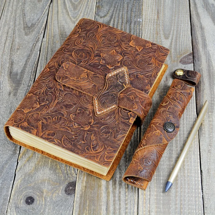 

Cross-border source manual sewing notebook A5 kraft paper diary retro creative notebook
