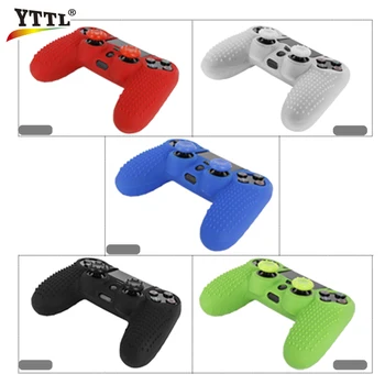 

YTTL 10pc/lot Game case for ps4 Soft Silicone Cover Case Protection Skin For PS4 for Dualshock 4 Controller Console