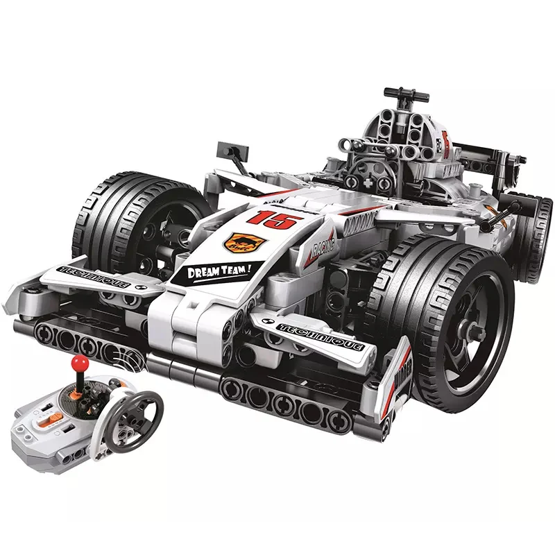 

MOC F1 Racing Car Remote Control 2.4GHz Technic Motor Box 729pcs Building Blocks Bricks Legoing Creator Toys For Children Gifts