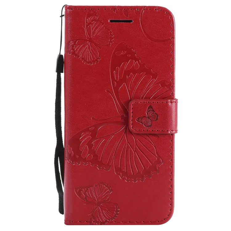 Кожаный бумажник чехол для телефона для huawei P Smart плюс P8 P9 Lite P10 P20 Pro P30 Lite чехол с откидной крышкой для huawei Y5 Y6 Y7 - Цвет: Красный