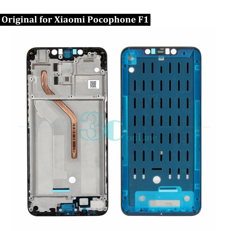 

Original Xiaomi Pocophone F1 Middle Frame LCD Supporting Housing Faceplate Frame Metal Bezel Replacement Repair Spare Parts