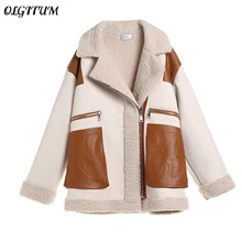 Зимняя одежда с хлопковой подкладкой, Короткое шерстяное пальто из овечьей шерсти, изысканная Высококачественная Женская Стеганая модная теплая куртка