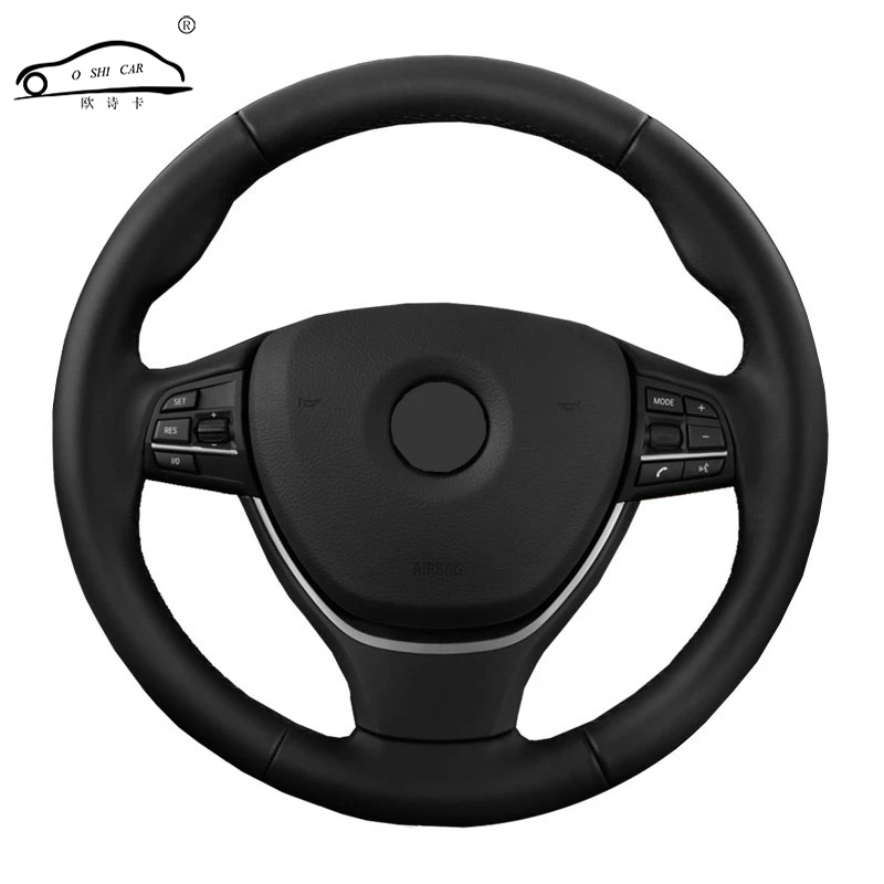

Steering wheel cover for BMW F10 2014 520i 528i 2013 2014 730Li 740Li 750Li/Custom made Soft Fiber leather Steering wheel cover