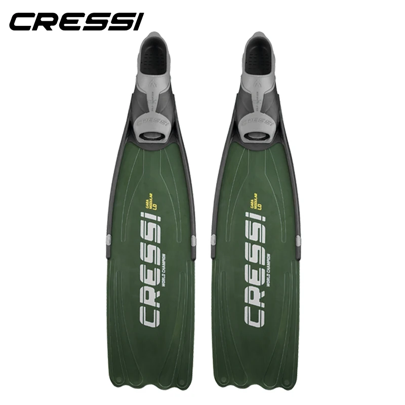 Модульные ласты для дайвинга Cressi GARA LD Free камуфляжные зеленые длинные лезвия