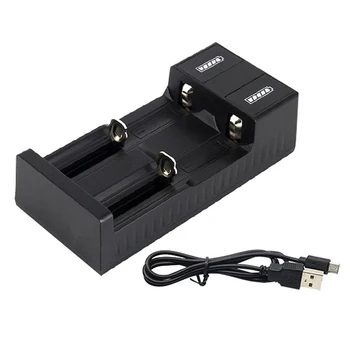 

Dual Slots USB Batteries Charger Protection IC Universal Battery Charger For 18650 Li-ion (no battery) 3.7V Rechargeable 2 Slots