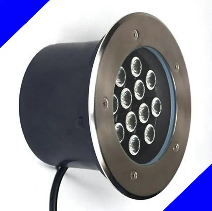 Светодиодная подземная лампа 3 Вт 5 7 9 12 15 18 24 36 DC12V или 85-265VAC IP67 утопленная