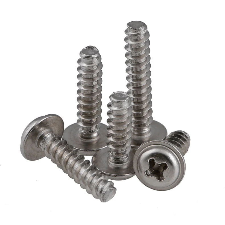 304 stainless steel pan head cross pad PWA flat tail self-tapping screws M2 M3 M4*x6x8x10x12-20 | Обустройство дома