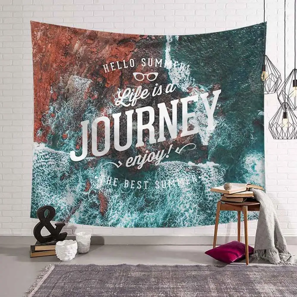 GT8070-4 Ocean Wave Beach Tapestry