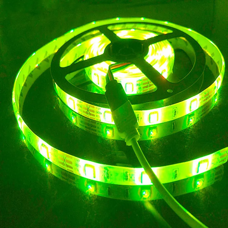 Водонепроницаемая светодиодная ленсветильник rgb 5050 smd 5 м 10 IP65 гибкая лента 12 В
