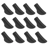 12 pieces/6 pair Nordic Walking Pole Trekking Pole Tip Protectors Rubber Pads Buffer Replacement Tips End for Hiking Stick 1