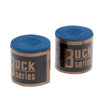 

2 Pieces Cue Tip Chalk for Snooker Pool Billiard Tables Accessory- Blue