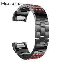 HIPERDEAL кристалл из нержавеющей стали наручные сменный ремешок для часов Ремешок для Charge 2 18Jan18 Прямая поставка F