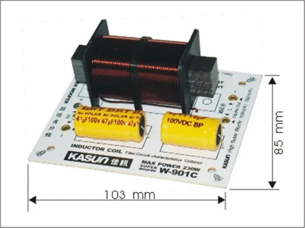 

1pcs Ultra-low frequency divider Crossover W-901C frequency divider filter for HIFI amplifer 230W