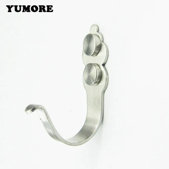 

YUMORE 10Pcs Single Wall Coat Hooks J Shaped Stainless Steel Flower Robe Hanger Hooks Bathroom Accessories Free Shipping