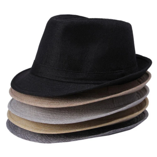 Sombrero de ala corta hombre mujer, de ala corta, estilo cubano, Unisex|trilby hat|fedora trilby hatfedora trilby - AliExpress